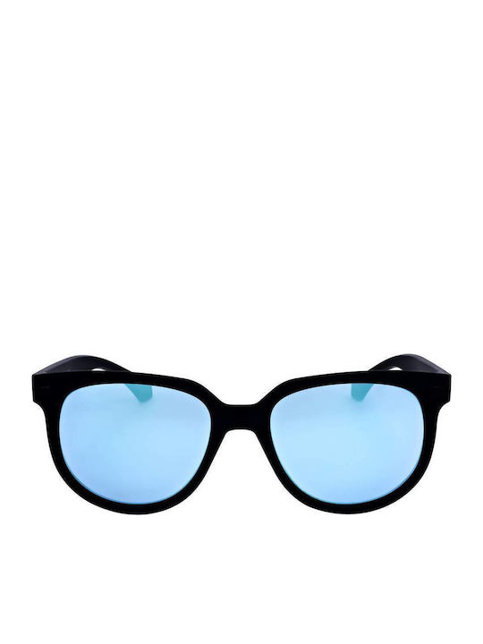 Lotto Unisex Γυαλιά Ηλίου με Μαύρο Σκελετό και Γαλάζιο Φακό LS1019