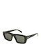 Gucci Herren Sonnenbrille mit Schwarzem Horn umrandetem Rahmen und Grauen Gläsern GG2020S 001