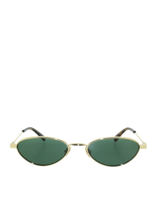 Gast Alba Unisex Ochelari De Soare Cu Ramă Metalică Auriu Și Lentilă Verde