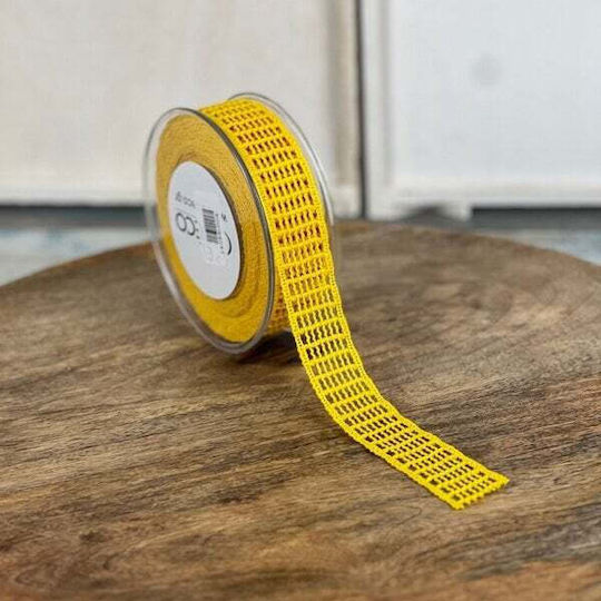 ED Collection Knitted Yellow Ribbon 9m T3826/3106