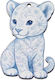 Wooden Craft Decoration Tiger Element K1021 5cm Pink
