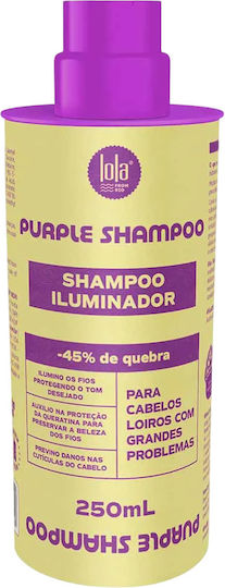 Lola Cosmetics Sampon Purple Pentru Par Neutralizeaza Tonurile Galben Portocaliu 250 Ml
