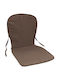 Garden Chair Cushion with Backrest Brown Chocolate 42x77cm