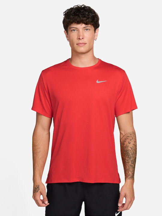 Nike Uv Miler Dri-Fit Athletic T-shirt Red