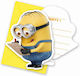 Einladungen Party Umschlag Minions 6 Stück