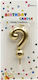 Cake Candle '?' Gold 8 Cm