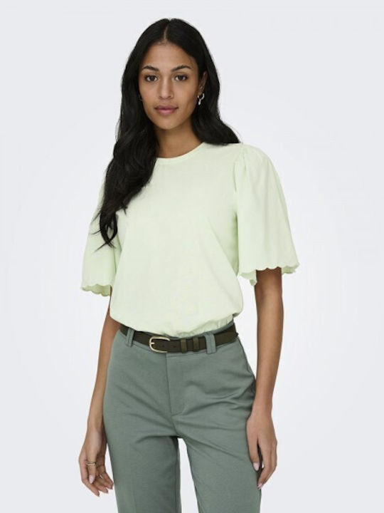 Only Women's Cotton Blouse Green Lily