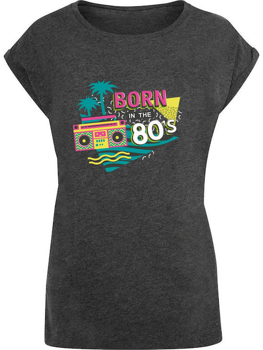 Damen T-Shirt Dunkelgrau