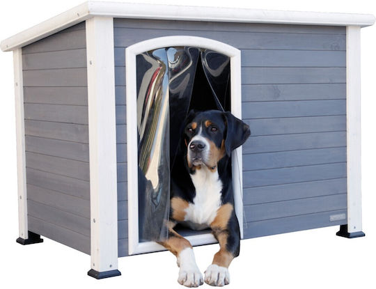 Kerbl Large Wooden Dog House with Door for Indoor & Outdoor Use