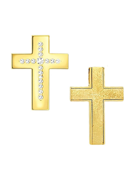 Xryseio Women's Double Sided Cross Without Chain