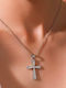 Papadopoulos Gold Crucifix Pentru Femei Fără Lanț K14.1198