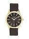 Oozoo Women's Watch 36mm Battery with Brown Leather Strap