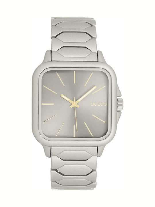 Oozoo Women's Watch 44mm Battery with Grey Metal Bracelet