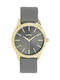 Oozoo Women's Watch 36mm Battery with Gray Leather Strap