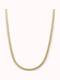 Neck Chain Snake Made of Gold Plated Steel