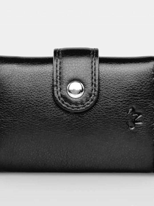 Δερμάτινο Ανδρικό Πορτοφόλι Ταξιδίου με RFID Μαύρο