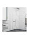 Inter Ceramic 125TR-50C Shower Screen for Shower with Sliding Door 50x200cm Chrome