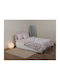 Silk Fashion Cotton Duvet Cover Set Semi Double with Pillowcase and 1 Bed Sheet 180x250cm Pink