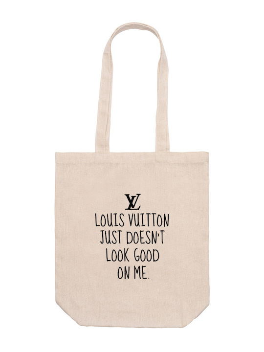 Чанта Бежова 37см 42см 12см За Пазаруване Louis Vuitton Just Dosent Look Good On Me Dp6545