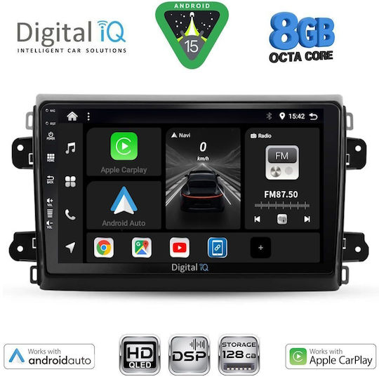 Digital IQ Car Audio System for Fiat Ducato 2021+ with Touch Screen 9" Digital IQ BXF 7143 CPAA Bluetooth USB Wi-Fi GPS Apple CarPlay Android Auto