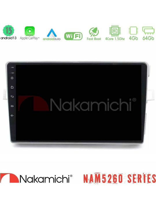 Nakamichi Car Audio System for Toyota Verso 2009-2018 Bluetooth USB AUX WiFi GPS Apple CarPlay Android Auto with 9" Touch Screen