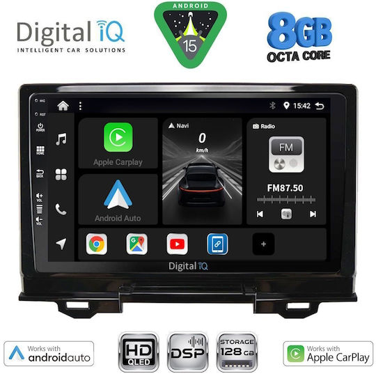 Digital IQ Car Audio System for Honda HR-V 2021+ with Touch Screen 9" Digital IQ BXF 7202_CPAA Bluetooth USB Wi-Fi GPS Apple CarPlay Android Auto