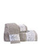 Down Town Home Bath Towels Set of 3 pcs Aelia Gray