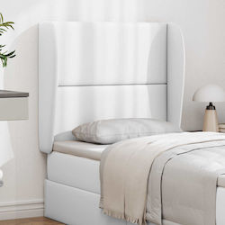 vidaXL Hölzernes Kopfstütze für Betten Weiß 80cm