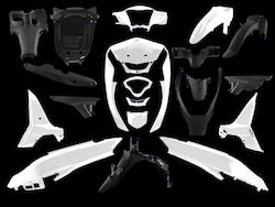 Roc Σετ Πλαστικά Μοτοσυκλέτας για Yamaha Crypton S 115 Λευκό Roc Σετ Πλαστικά Μοτοσυκλέτας για Yamaha Crypton S 115 Λευκό