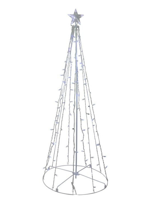 Arbore Decorativ cu Lumină Alista Home 480 LED-uri Lumină Albă + Flash Alb 1.8 m