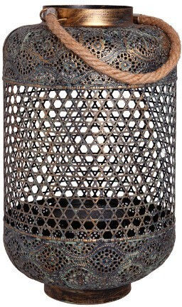 Melina's Collection Lămpi De Veghe Metalic Gri 22x36x36cm