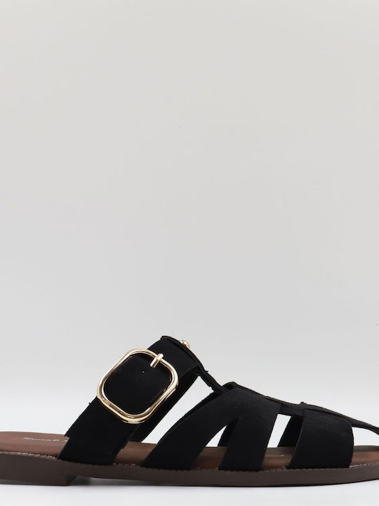 Sweetshoes Γυναικεία Σανδάλια Μαύρα
