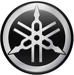 Emblem Sticker Yamaha Small Silver