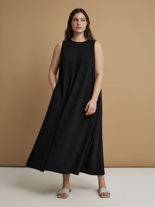 Mat Fashion Φόρεμα All day Μαύρο Mat Fashion Φόρεμα All day Μαύρο