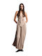 Summer Maxi Dress for Wedding - Christening Beige