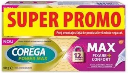 Corega Power Max Fixation Sterretike Creme 2x40gr