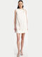 Mini Dress for Wedding / Christening Satin Beige