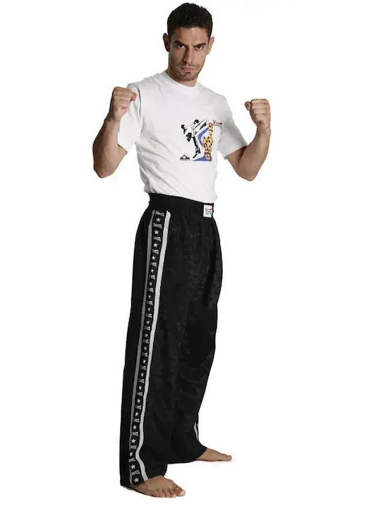 Olympus Ανδρικό Παντελόνι Kick Boxing Μαύρο