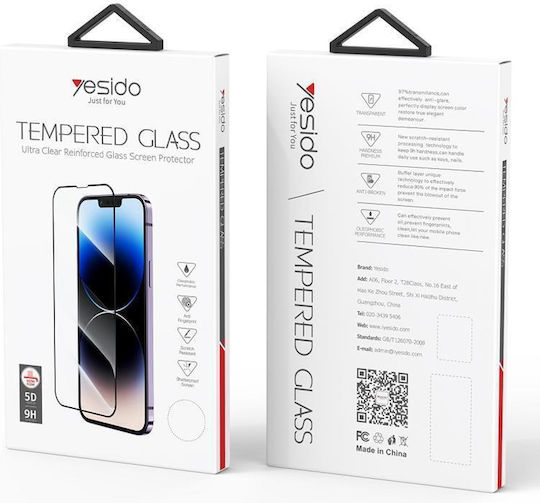 Yesido 5D Tempered Glass (Poco X7 Pro)