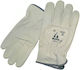 Driver Work Gloves Beige Leather