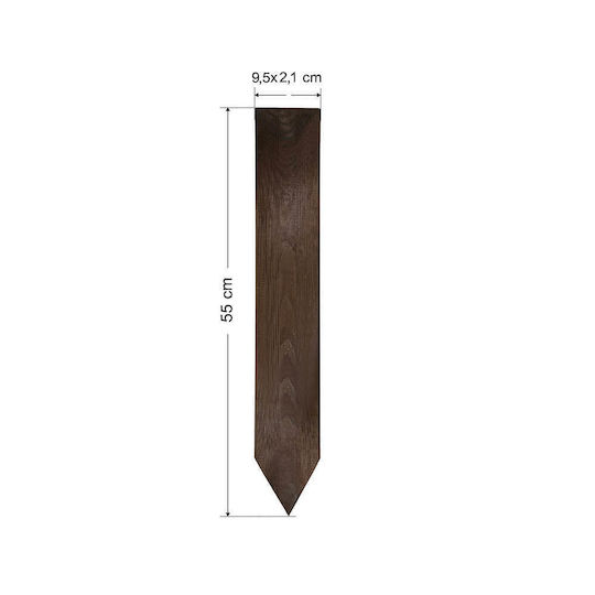 Tesias Group Picket for Garden Fence Made of Wood 9.5x2.1x55cm 10 Pieces