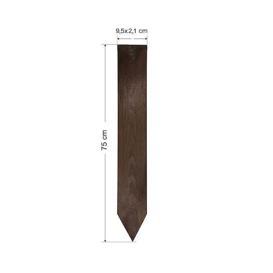 Tesias Group Picket for Garden Fence Made of Wood 9.5x2.1x75cm 10 Pieces