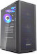 PCCOOLER MA100 Gaming Midi Tower Κουτί Υπολογιστή με ARGB Φωτισμό Μαύρο