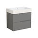Inter Ceramic Eloria 7056 Grau Badezimmer Waschtisch-Einheit Ohne Waschbecken M45xB71xH66.5cm Grau