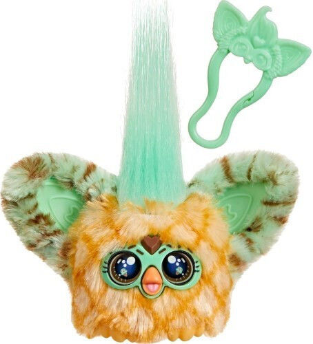 Hasbro Furby Cream Theme Green Plush & Soft Toy with Sound for 6+ Years 13 cm