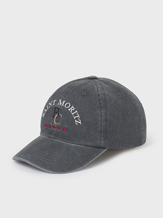 Mayoral Kids' Hat Jockey Fabric Gray