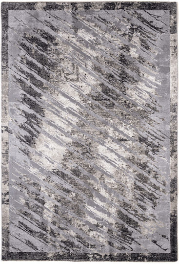 Klonaras Ascot 8328 Living Room Rug Rectangular Grey Cream 133x190cm