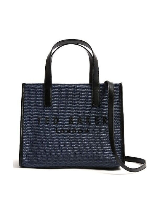 Ted Baker Icon Geantă de Umar de Paie pentru Damă Albastră