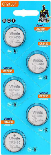 Vinnic Vinnic Lithium Uhrenbatterie CR2430 3V 1 Stück