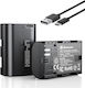 Powerextra LP-E6NH Kamera-Batterien 2950mAh Typ-C Schnelles Laden Kompatibel Mit Canon